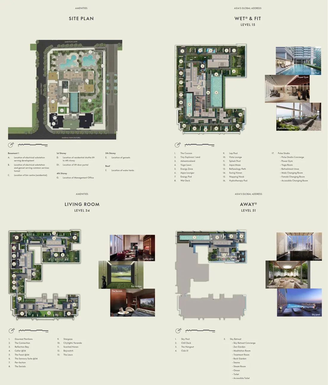 W Residences Marina View site plan